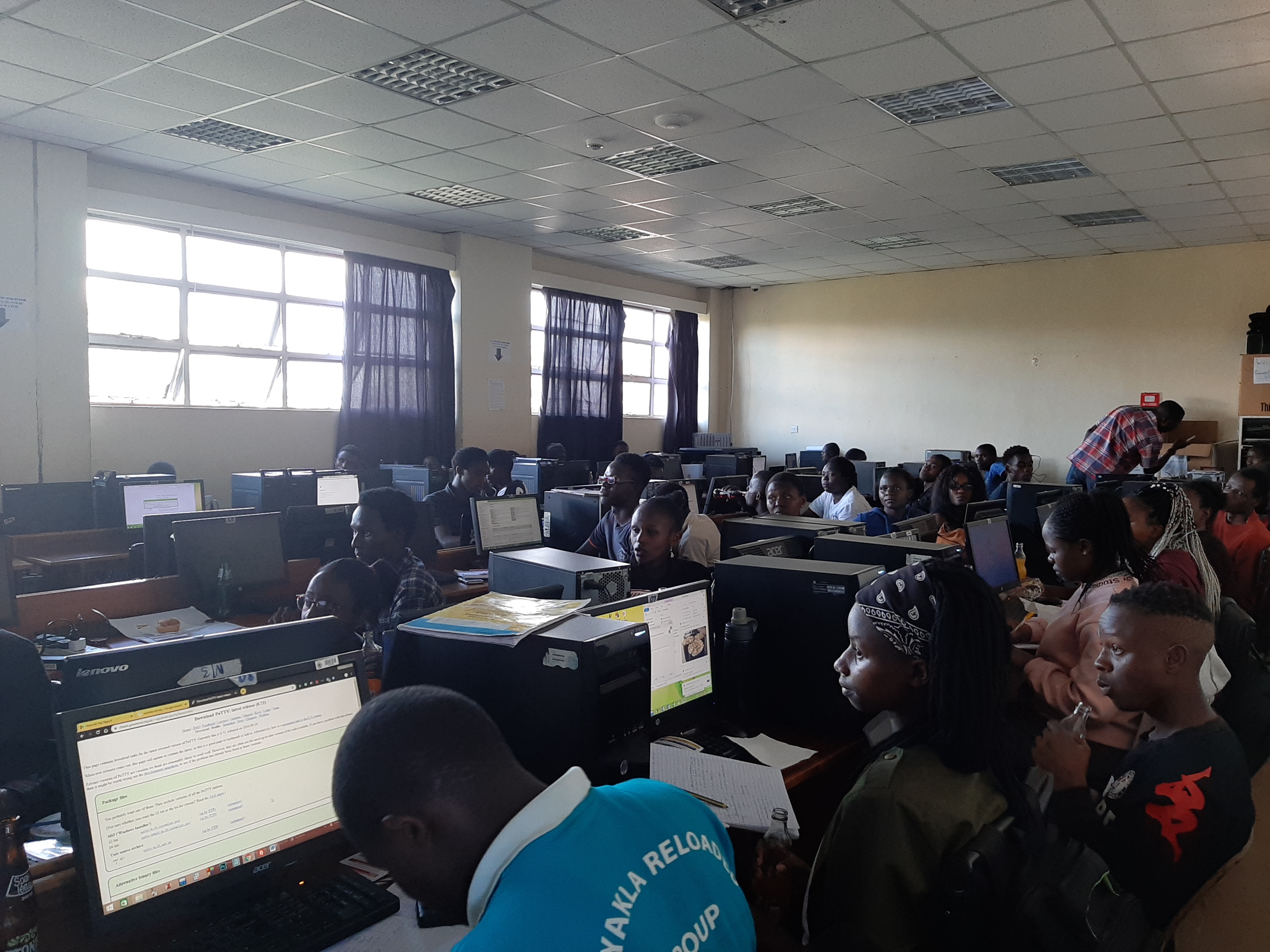 LINUX LEARNING CENTRE LTD CONDUCTING LPIC 1 LINUX SYSTEM ADMINISTRATION TRAINING AT COOPERATIVE UNIVERSITY OF KENYA (CUK)  IN NOVEMBER 2019