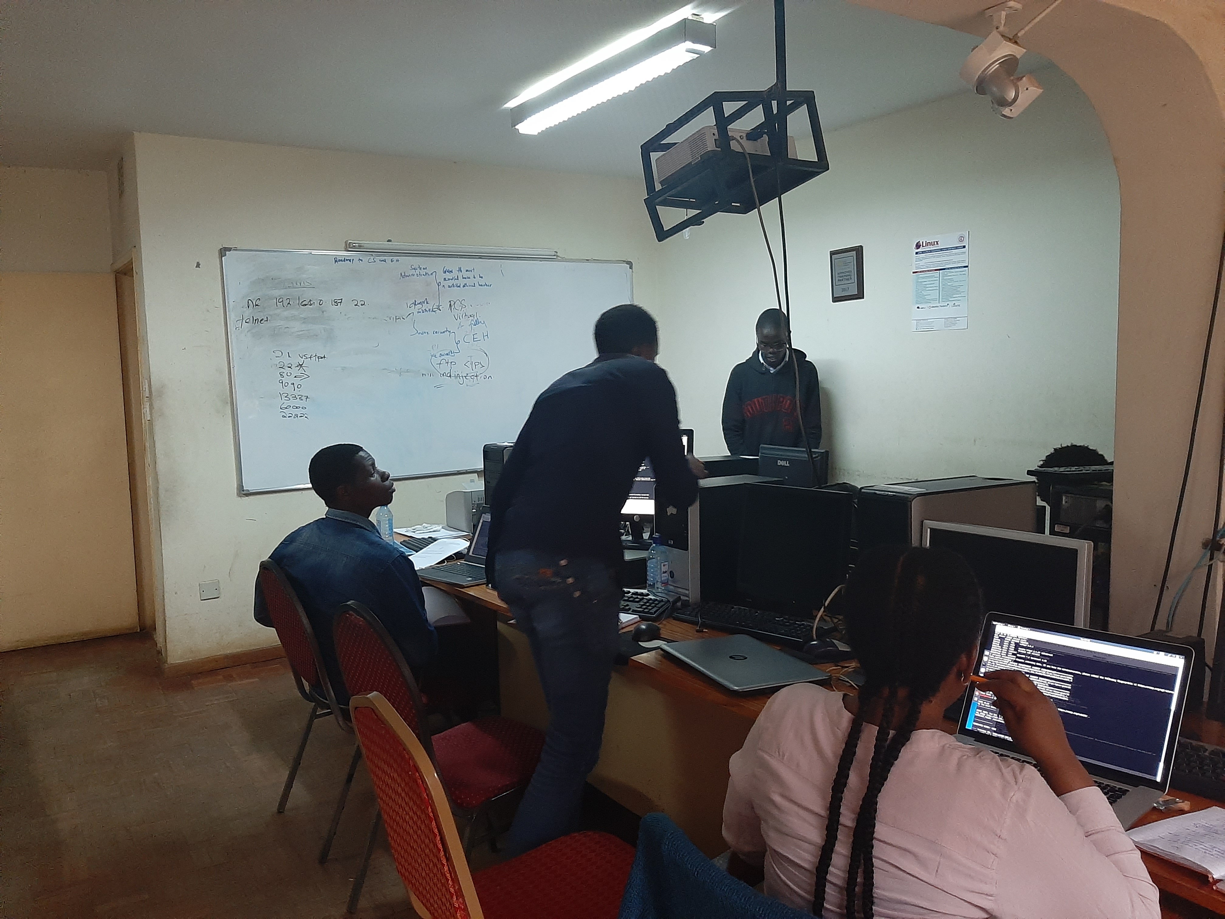 LLC 503 ADVANCED CYBERSECURITY AND ETHICAL HACKING CERTIFICATION TRAINING IN PROGRESS AT LINUX LEARNING CENTRE LTD, NAIROBI - HURLINGHAM.